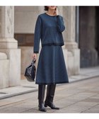 【自由区/JIYU-KU】の【WEB限定カラーあり・洗える】リバーシブルニット セットアップ(プルオーバー×フレアスカート) [WEB限定]ネイビー×ブルー|ID: prp329100004654907 ipo3291000000033661034