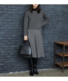 【自由区/JIYU-KU】の【WEB限定カラーあり・洗える】リバーシブルニット セットアップ(プルオーバー×フレアスカート) グレー×ブラック|ID: prp329100004654907 ipo3291000000036295250