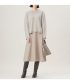 【自由区/JIYU-KU】の【WEB限定カラーあり・洗える】リバーシブルニット セットアップ(プルオーバー×フレアスカート) グレージュ×アクア|ID: prp329100004654907 ipo3291000000036295251