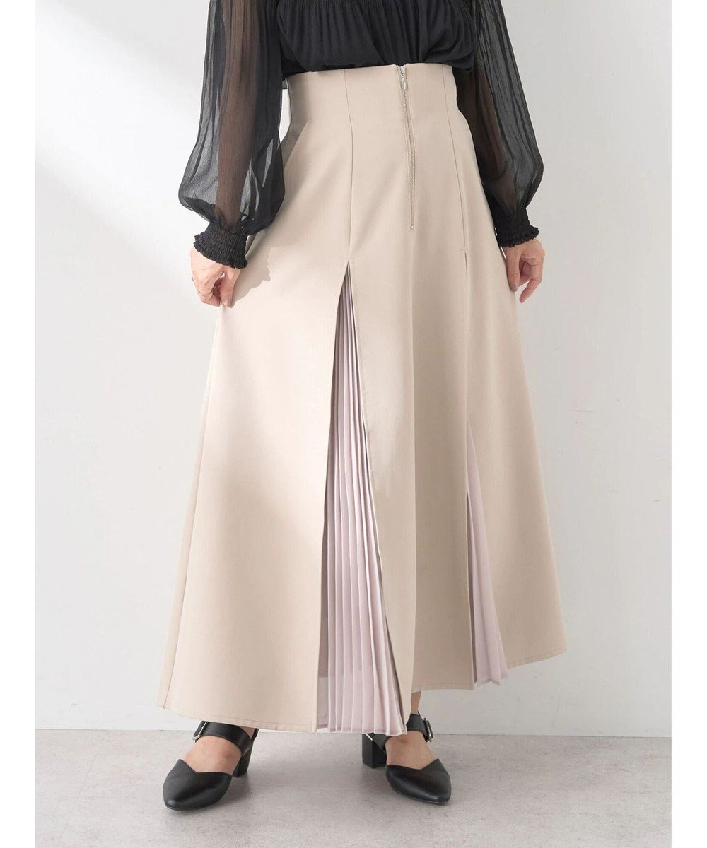 【アースミュージックアンドエコロジー/earth music&ecology】のマチプリーツスカート 人気、トレンドファッション・服の通販 founy(ファニー) 　ファッション　Fashion　レディースファッション　Fashion for Women　スカート　Skirts　プリーツスカート / 上品フェミニンスタイル　Pleated Skirts　コンパクト　Compact, Small Size　シアー　Sheer, See-Through　フェミニン　Feminine, Girly　フレア　Flare, Flared　プリーツ　Pleats, Pleated　ポケット　Pocket, Pocket Detail　ロング　Long, Long-Length　A/W・秋冬　Autumn/Winter　 other-1|ID: prp329100004654918 ipo3291000000033661142