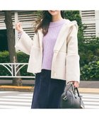 【エニィ スィス/any SiS】のLuxuryフェイクムートン コート アイボリーベージュ|ID: prp329100004654923 ipo3291000000033661187