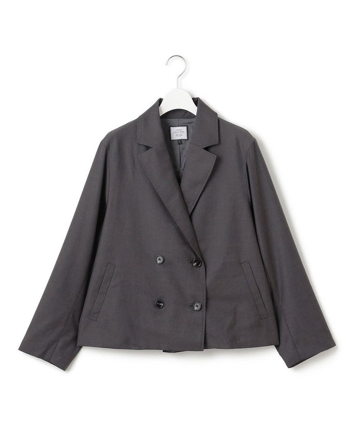 【ジェイプレスヨークストリート/J.PRESS YORK STREET】の【WOMEN】ショート丈 ダブルジャケット インテリア・キッズ・メンズ・レディースファッション・服の通販 founy(ファニー) https://founy.com/ ファッション Fashion レディースファッション Fashion for Women アウター Coat / Outerwear Collection レディースジャケット・軽アウター Jackets テーラードジャケット / 通勤・きれいめスタイル Tailored Jackets & Blazers ショート Short, Short Length ジャケット Jacket, Outerwear ダブル Double, Double-Breasted ツイル Twist, Twisted Detail デニム Denim, Jeans Material トレンド Trend, Trending Now ドレープ Drape, Draping Fabric バランス Balance, Style Balance プリント Print, Printed Pattern 今季 This Season, Current Season A/W・秋冬 Autumn/Winter |ID: prp329100004654955 ipo3291000000033661383