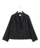 【ジェイプレスヨークストリート/J.PRESS YORK STREET】の【WOMEN】ショート丈 ダブルジャケット ブラック系|ID: prp329100004654955 ipo3291000000033661385