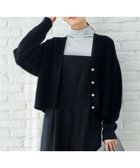【自由区/JIYU-KU】の【洗える】ウールカシミヤブレンドラメスパンコールニット カーディガン 人気、トレンドファッション・服の通販 founy(ファニー) ファッション Fashion レディースファッション Fashion for Women トップス・カットソー Cut & Sew Tops ニット Knit Tops & Sweaters カーディガン・羽織り Layered Style Cardigans カーディガン Cardigan, Knitwear ショート Short, Short Length スパンコール Sequins, Sequin Embellishment トレンド Trend, Trending Now バランス Balance, Style Balance パール Pearl, Pearl Accent プレート Plate, Dish ミックス Mix, Mixed Style エレガント 上品 Elegant 洗える Machine Washable A/W・秋冬 Autumn/Winter 軽量 Lightweight, Ultra Light thumbnail ネイビー×ブラック|ID: prp329100004654956 ipo3291000000033661391