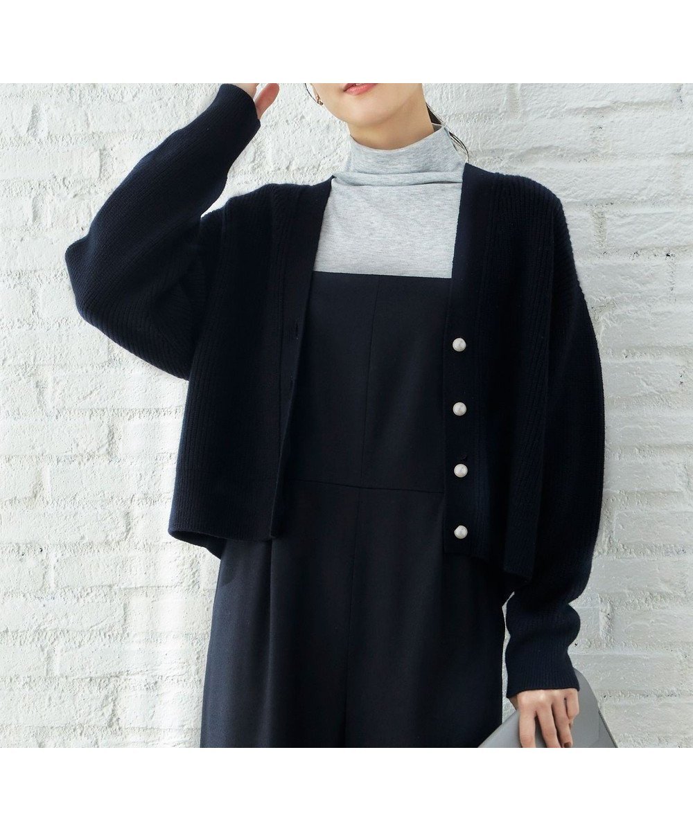 【自由区/JIYU-KU】の【洗える】ウールカシミヤブレンドラメスパンコールニット カーディガン インテリア・キッズ・メンズ・レディースファッション・服の通販 founy(ファニー) ファッション Fashion レディースファッション Fashion for Women トップス・カットソー Cut & Sew Tops ニット Knit Tops & Sweaters カーディガン・羽織り Layered Style Cardigans カーディガン Cardigan, Knitwear ショート Short, Short Length スパンコール Sequins, Sequin Embellishment トレンド Trend, Trending Now バランス Balance, Style Balance パール Pearl, Pearl Accent プレート Plate, Dish ミックス Mix, Mixed Style エレガント 上品 Elegant 洗える Machine Washable A/W・秋冬 Autumn/Winter 軽量 Lightweight, Ultra Light ネイビー×ブラック|ID: prp329100004654956 ipo3291000000033661391