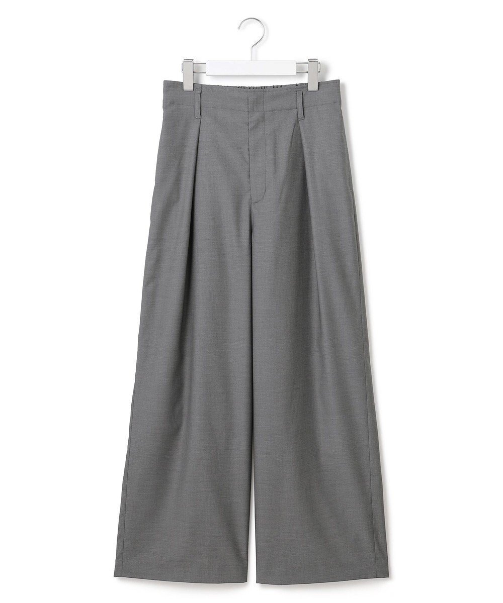 【ジェイプレスヨークストリート/J.PRESS YORK STREET】の【WOMEN】ハイウエストワイドパンツ インテリア・キッズ・メンズ・レディースファッション・服の通販 founy(ファニー) 　ファッション　Fashion　レディースファッション　Fashion for Women　パンツ　Pants & Trousers　ショート　Short, Short Length　ツイル　Twist, Twisted Detail　ドレープ　Drape, Draping Fabric　リラックス　Relax, Relaxed Fit　ルーズ　Loose, Oversized　ワイド　Wide, Wide Fit　A/W・秋冬　Autumn/Winter　S/S・春夏　SS, Spring/Summer, Warm Season　夏　Summer　ライトグレー系|ID: prp329100004654978 ipo3291000000033661584