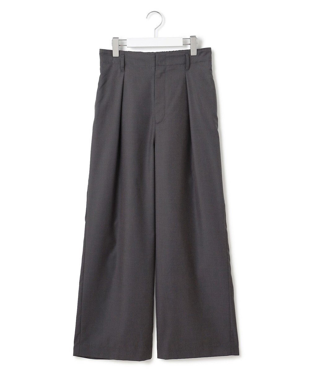 【ジェイプレスヨークストリート/J.PRESS YORK STREET】の【WOMEN】ハイウエストワイドパンツ インテリア・キッズ・メンズ・レディースファッション・服の通販 founy(ファニー) 　ファッション　Fashion　レディースファッション　Fashion for Women　パンツ　Pants & Trousers　ショート　Short, Short Length　ツイル　Twist, Twisted Detail　ドレープ　Drape, Draping Fabric　リラックス　Relax, Relaxed Fit　ルーズ　Loose, Oversized　ワイド　Wide, Wide Fit　A/W・秋冬　Autumn/Winter　S/S・春夏　SS, Spring/Summer, Warm Season　夏　Summer　グレー系|ID: prp329100004654978 ipo3291000000033661585