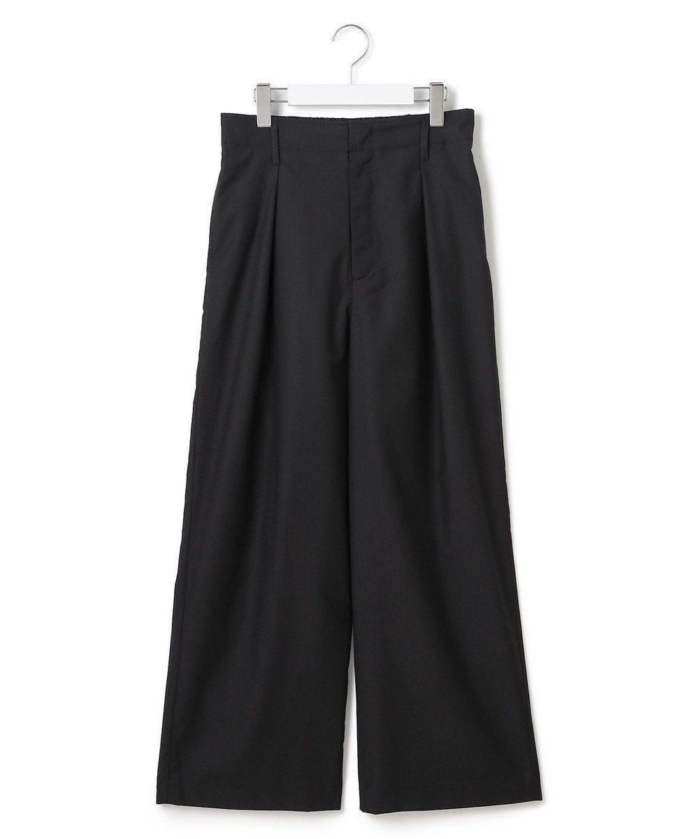【ジェイプレスヨークストリート/J.PRESS YORK STREET】の【WOMEN】ハイウエストワイドパンツ インテリア・キッズ・メンズ・レディースファッション・服の通販 founy(ファニー) 　ファッション　Fashion　レディースファッション　Fashion for Women　パンツ　Pants & Trousers　ショート　Short, Short Length　ツイル　Twist, Twisted Detail　ドレープ　Drape, Draping Fabric　リラックス　Relax, Relaxed Fit　ルーズ　Loose, Oversized　ワイド　Wide, Wide Fit　A/W・秋冬　Autumn/Winter　S/S・春夏　SS, Spring/Summer, Warm Season　夏　Summer　ブラック系|ID: prp329100004654978 ipo3291000000033661586