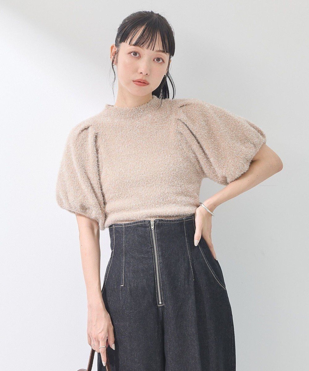 【アースミュージックアンドエコロジー/earth music&ecology】のボリュームスリーブラメニットプルオーバー インテリア・キッズ・メンズ・レディースファッション・服の通販 founy(ファニー) ファッション Fashion レディースファッション Fashion for Women トップス・カットソー Cut & Sew Tops ニット Knit Tops & Sweaters カジュアルプルオーバー・ニットトップス Pullovers & Knit Tops / Casual Pullovers ボリューム袖・フリルスリーブブラウス Voluminous & Ruffle Sleeves / Puffy Sleeve Tops おすすめ Recommended / Our Picks コンパクト Compact, Small Size スリーブ Sleeve, Long Sleeve / Short Sleeve セーター Sweater, Knitwear ボトム Bottoms, Lower Wear ポケット Pocket, Pocket Detail ワイド Wide, Wide Fit 夏 Summer S/S・春夏 SS, Spring/Summer, Warm Season A/W・秋冬 Autumn/Winter Beige|ID: prp329100004655012 ipo3291000000033661933