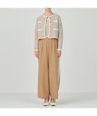 【グレース コンチネンタル/GRACE CONTINENTAL】のサイドレースイージーパンツ キャメル|ID: prp329100004655023 ipo3291000000033662049