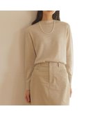 【ジェイ プレス/J.PRESS】の【洗える】SOFT TOUCH WOOL 立ち襟 ニット ベージュ系|ID: prp329100004655053 ipo3291000000033662297