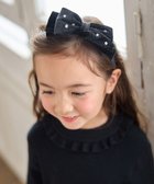 【エニィ/ANY / KIDS】のビジュー付き ベロアリボンカチューシャ ブラック|ID: prp329100004655174 ipo3291000000033808853