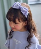 【エニィ/ANY / KIDS】のビジュー付き ベロアリボンカチューシャ ラベンダー|ID: prp329100004655174 ipo3291000000034169476
