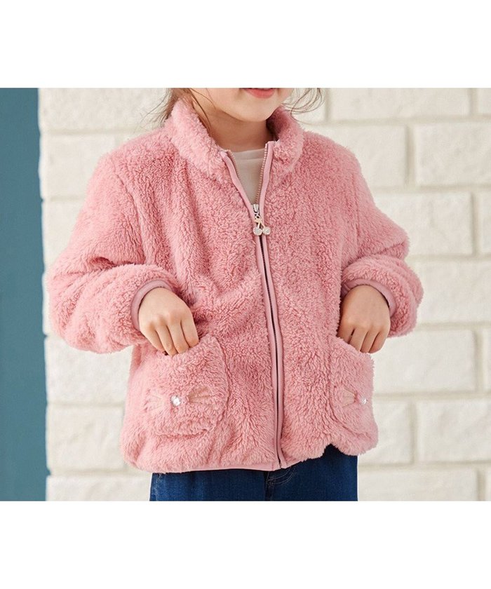 【エニィ/ANY / KIDS】のネコポケットボアブルゾン インテリア・キッズ・メンズ・レディースファッション・服の通販 founy(ファニー) https://founy.com/ ファッション Fashion キッズファッション Fashion for Kids アウター Coat Outerwear /Kids 洗える Machine Washable ジャケット Jacket, Outerwear チェリー Cherry, Cherry Pattern チャーム Charm, Pendant ネコ Cat, Feline Motif ビジュー Bijou, Jewel-like Accent ブルゾン Blouson, Bomber Jacket ポケット Pocket, Pocket Detail A/W・秋冬 Autumn/Winter |ID: prp329100004655180 ipo3291000000034069629