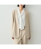 【イェッカ ヴェッカ/YECCA VECCA】のストレッチノーカラージャケット Light Beige|ID: prp329100004655210 ipo3291000000033666416