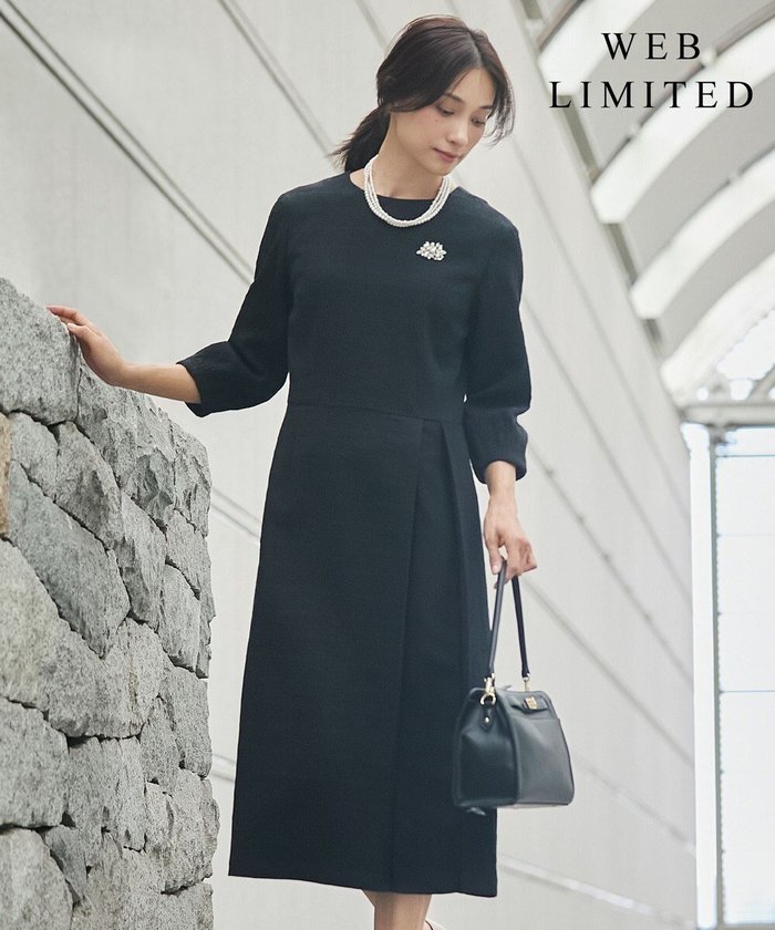 【ジェイ プレス/J.PRESS】の【WEB限定】POP UPジャカード ワンピース インテリア・キッズ・メンズ・レディースファッション・服の通販 founy(ファニー) https://founy.com/ ファッション Fashion レディースファッション Fashion for Women ワンピース Dresses アシンメトリー Asymmetrical Style オケージョン Occasion Wear ジャカード／ジャガード Jacquard, Woven Pattern ストレッチ Stretch, Stretchy Fabric A/W・秋冬 Autumn/Winter |ID: prp329100004655221 ipo3291000000033666809