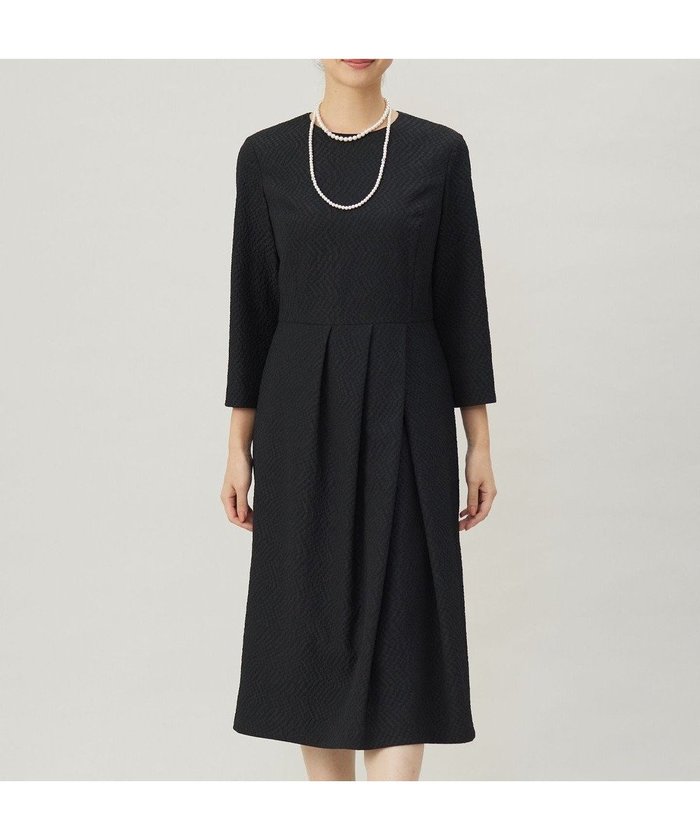 【ジェイ プレス/J.PRESS】の【WEB限定】POP UPジャカード ワンピース インテリア・キッズ・メンズ・レディースファッション・服の通販 founy(ファニー) https://founy.com/ ファッション Fashion レディースファッション Fashion for Women ワンピース Dresses アシンメトリー Asymmetrical Style オケージョン Occasion Wear ジャカード/ジャガード Jacquard, Woven Pattern ストレッチ Stretch, Stretchy Fabric A/W・秋冬 Autumn/Winter |ID: prp329100004655221 ipo3291000000034231084