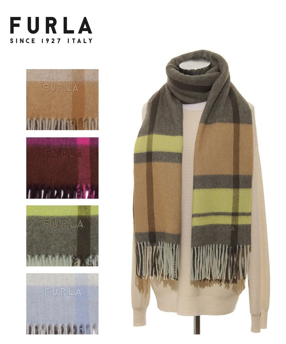【ムーンバット/MOONBAT】の【洗える】FURLA ウール100%超大判ブロックチェックストールマフラー/幅70cm インテリア・キッズ・メンズ・レディースファッション・服の通販 founy(ファニー) 　ファッション　Fashion　レディースファッション　Fashion for Women　ストール　Soft & Warm Scarves　マフラー・スヌード / 冬小物の定番　Scarves & Mufflers　イタリア　Italy　エレガント 上品　Elegant　洗える　Machine Washable　コレクション　Collection, Seasonal Line　ショール　Shawl, Wrap　シンプル　Simple, Minimal　ストール　Stole, Wrap　チェック　Check, Plaid, Tartan　パターン　Pattern, Design Print　ビッグ　Big, Oversized　ブロック　Block, Solid Block Pattern　マフラー　Scarf, Muffler　A/W・秋冬　Autumn/Winter　オリーブグリーン|ID: prp329100004655222 ipo3291000000034231307