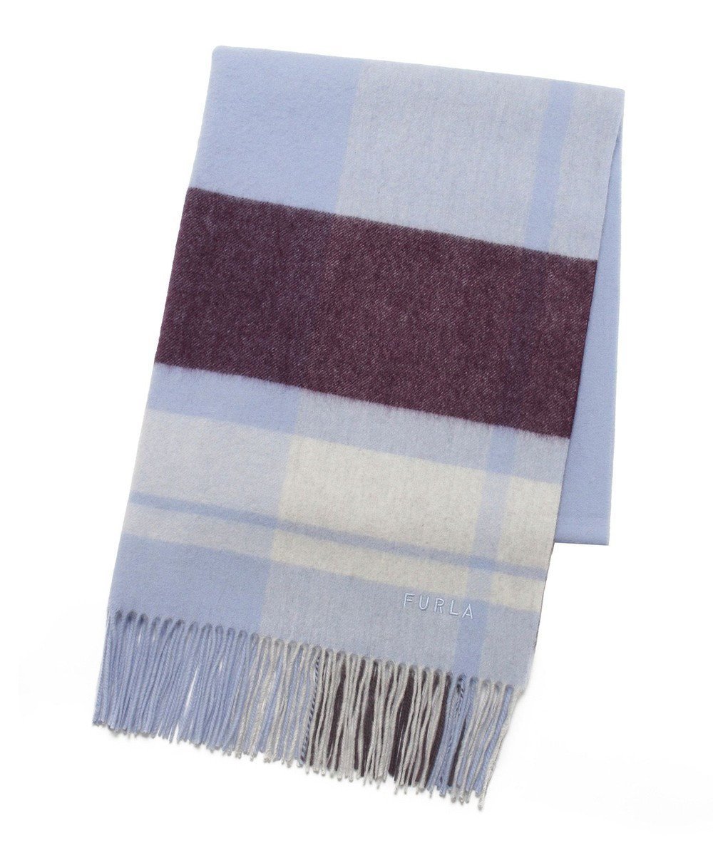 【ムーンバット/MOONBAT】の【洗える】FURLA ウール100%超大判ブロックチェックストールマフラー/幅70cm インテリア・キッズ・メンズ・レディースファッション・服の通販 founy(ファニー) 　ファッション　Fashion　レディースファッション　Fashion for Women　ストール　Soft & Warm Scarves　マフラー・スヌード / 冬小物の定番　Scarves & Mufflers　イタリア　Italy　エレガント 上品　Elegant　洗える　Machine Washable　コレクション　Collection, Seasonal Line　ショール　Shawl, Wrap　シンプル　Simple, Minimal　ストール　Stole, Wrap　チェック　Check, Plaid, Tartan　パターン　Pattern, Design Print　ビッグ　Big, Oversized　ブロック　Block, Solid Block Pattern　マフラー　Scarf, Muffler　A/W・秋冬　Autumn/Winter　サックスブルー|ID: prp329100004655222 ipo3291000000034231308