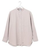 【ジェイプレスヨークストリート/J.PRESS YORK STREET】の【UNISEX】コーデュロイ バンドカラーシャツ ライトグレー系|ID: prp329100004655226 ipo3291000000033666983