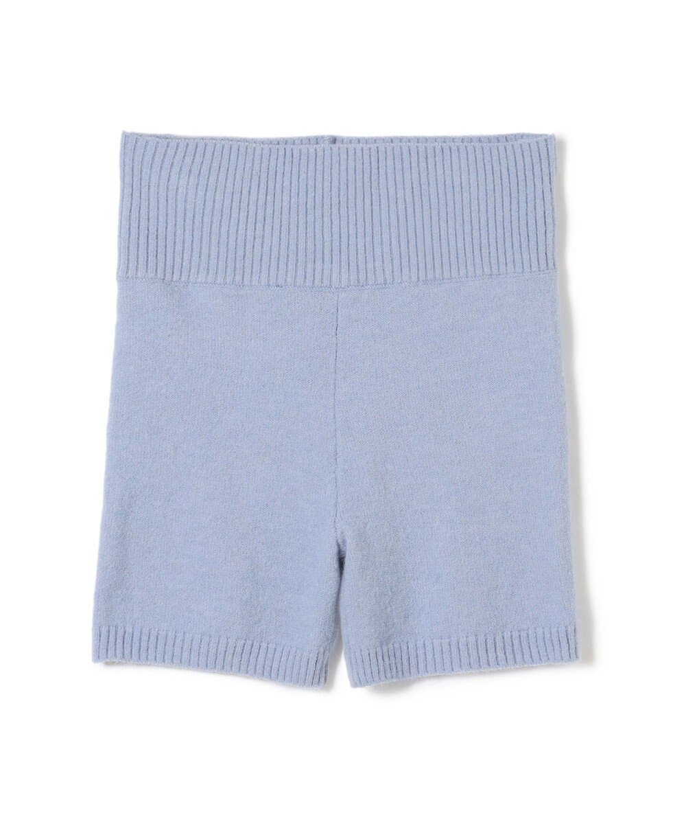 【チャコット/Chacott】のニットショートパンツ インテリア・キッズ・メンズ・レディースファッション・服の通販 founy(ファニー) 　ファッション　Fashion　レディースファッション　Fashion for Women　パンツ　Pants & Trousers　ショートパンツ・ハーフパンツ　High-Waisted & Relaxed Shorts　シンプル　Simple, Minimal　ヨーク　Yoke, Yoke Design　秋　Autumn　スカイブルー|ID: prp329100004655231 ipo3291000000033667218