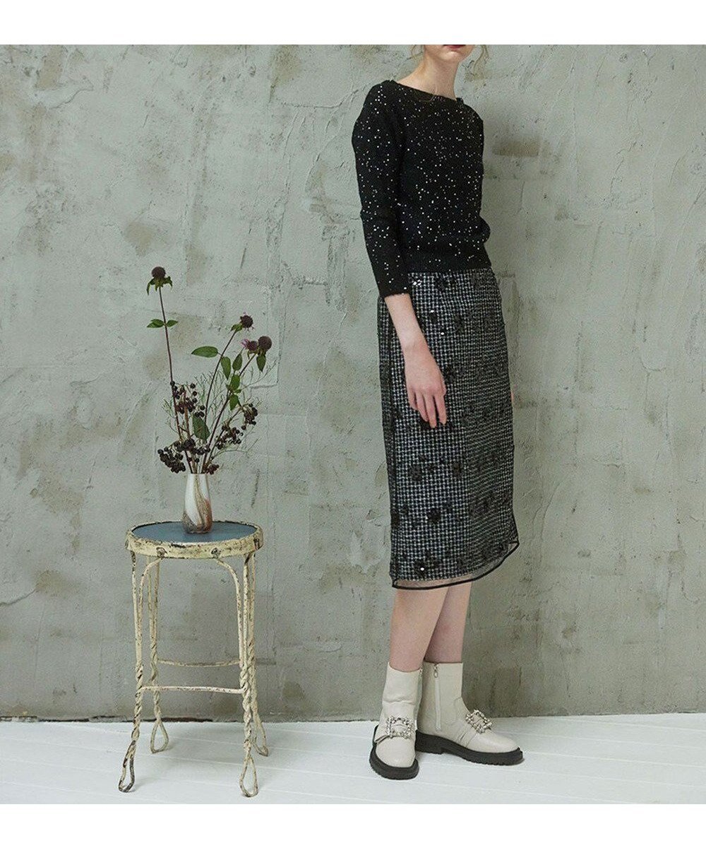 【トッカ/TOCCA】のSPANGLE OF FLOWER スカート インテリア・キッズ・メンズ・レディースファッション・服の通販 founy(ファニー) 　ファッション　Fashion　レディースファッション　Fashion for Women　スカート　Skirts　2024年　2024　2024-2025秋冬・A/W　Autumn/Winter 2024–25 AW24–25　冬　Winter / This Winter　スパンコール　Sequins, Sequin Embellishment　ツイード　Twill, Twill Weave　トレンド　Trend, Trending Now　ドレス　Dress, One-Piece　フラワー　Flower, Floral　レース　Lace, Lace Fabric　A/W・秋冬　Autumn/Winter　ブラック系5|ID: prp329100004655232 ipo3291000000033667281