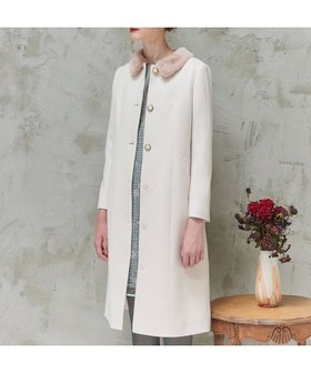 【トッカ/TOCCA】のTWINKLE WINTER NIGHT ウールカシミヤコート 人気、トレンドファッション・服の通販 founy(ファニー) ファッション Fashion レディースファッション Fashion for Women アウター Coat / Outerwear Collection コート・ロングコート・ピーコート Long Coats, Peacoats & More レディースジャケット・軽アウター Jackets 冬 Winter / This Winter シンプル Simple, Minimal ジャケット Jacket, Outerwear フェイクファー Faux Fur, Imitation Fur エレガント 上品 Elegant |ID:prp329100004655233