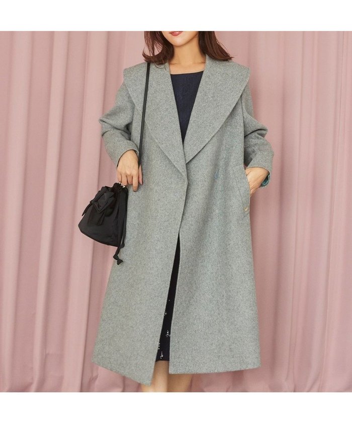 【トッカ/TOCCA】のLOOFAH ショールカラーウールコート インテリア・キッズ・メンズ・レディースファッション・服の通販 founy(ファニー) https://founy.com/ ファッション Fashion レディースファッション Fashion for Women アウター Coat / Outerwear Collection コート・ロングコート・ピーコート Long Coats, Peacoats & More レディースジャケット・軽アウター Jackets エレガント 上品 Elegant ショール Shawl, Wrap ジャケット Jacket, Outerwear マフラー Scarf, Muffler |ID: prp329100004655234 ipo3291000000033667349