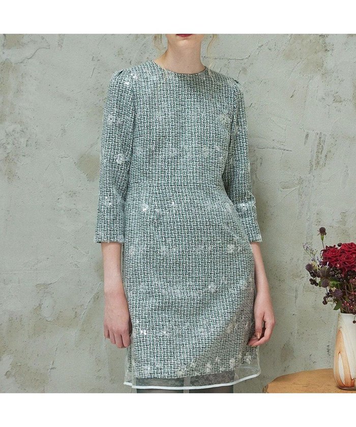 【トッカ/TOCCA】のSPANGLE OF FLOWER ドレス インテリア・キッズ・メンズ・レディースファッション・服の通販 founy(ファニー) https://founy.com/ ファッション Fashion レディースファッション Fashion for Women ワンピース Dresses フォーマル・パーティードレス・結婚式用ドレス Elegant & Casual Dresses 2024年 2024 2024-2025秋冬・A/W Autumn/Winter 2024–25 AW24–25 冬 Winter / This Winter スパンコール Sequins, Sequin Embellishment ツイード Twill, Twill Weave トレンド Trend, Trending Now ドレス Dress, One-Piece フラワー Flower, Floral レース Lace, Lace Fabric A/W・秋冬 Autumn/Winter |ID: prp329100004655235 ipo3291000000033667371