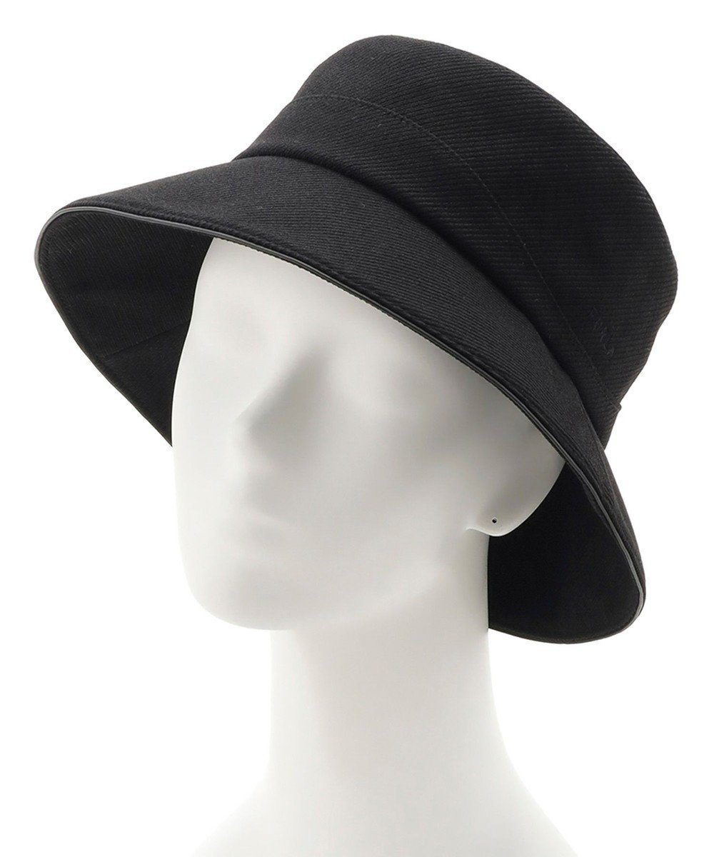 【ムーンバット/MOONBAT】のFURLA(フルラ) カーブ切り替え中つばハット 日本製 インテリア・キッズ・メンズ・レディースファッション・服の通販 founy(ファニー) 　ファッション　Fashion　レディースファッション　Fashion for Women　キャップ&ハット　Hats & Caps　アシンメトリー　Asymmetrical Style　イタリア　Italy　エレガント 上品　Elegant　コレクション　Collection, Seasonal Line　パターン　Pattern, Design Print　フェミニン　Feminine, Girly　帽子　Hat, Headwear　日本製　Made In Japan　ブラック|ID: prp329100004655239 ipo3291000000033667584