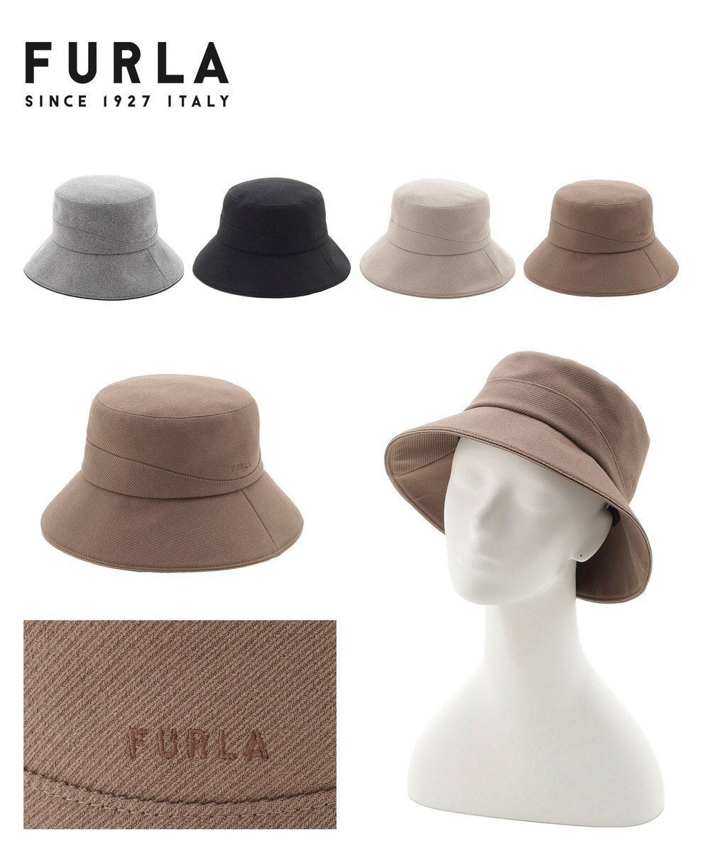 【ムーンバット/MOONBAT】のFURLA(フルラ) カーブ切り替え中つばハット 日本製 インテリア・キッズ・メンズ・レディースファッション・服の通販 founy(ファニー) 　ファッション　Fashion　レディースファッション　Fashion for Women　キャップ&ハット　Hats & Caps　アシンメトリー　Asymmetrical Style　イタリア　Italy　エレガント 上品　Elegant　コレクション　Collection, Seasonal Line　パターン　Pattern, Design Print　フェミニン　Feminine, Girly　帽子　Hat, Headwear　日本製　Made In Japan　モカブラウン|ID: prp329100004655239 ipo3291000000033667591