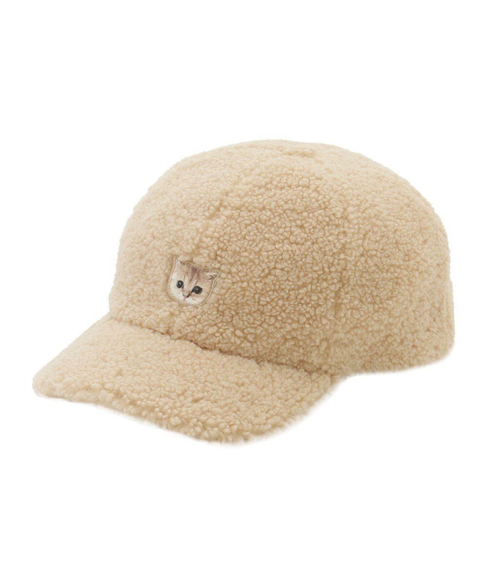 【ムーンバット/MOONBAT】のPAUL JOE ACCESSOIRES ネコワッペン付ボアキャップ インテリア・キッズ・メンズ・レディースファッション・服の通販 founy(ファニー) ファッション Fashion レディースファッション Fashion for Women キャップ&ハット Hats & Caps アニマル Animal Print キャップ Cap, Baseball Cap コレクション Collection, Seasonal Line ネコ Cat, Feline Motif パターン Pattern, Design Print フェミニン Feminine, Girly フォルム Silhouette, Form フラワー Flower, Floral フロント Front, Front Design 帽子 Hat, Headwear モチーフ Motif, Design Theme 無地 Plain, Solid Color ベージュ|ID: prp329100004655242 ipo3291000000033667661