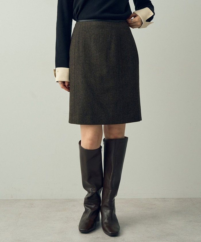 【イェッカ ヴェッカ/YECCA VECCA】のツイードパイピングスカート インテリア・キッズ・メンズ・レディースファッション・服の通販 founy(ファニー) https://founy.com/ ファッション Fashion レディースファッション Fashion for Women スカート Skirts おすすめ Recommended / Our Picks ジャケット Jacket, Outerwear セットアップ Set-Up, Coordinated Outfit ツイード Twill, Twill Weave パイピング Piping, Trim Design フェイクレザー Faux Leather, PU Leather ポケット Pocket, Pocket Detail 今季 This Season, Current Season A/W・秋冬 Autumn/Winter |ID: prp329100004655244 ipo3291000000033667690