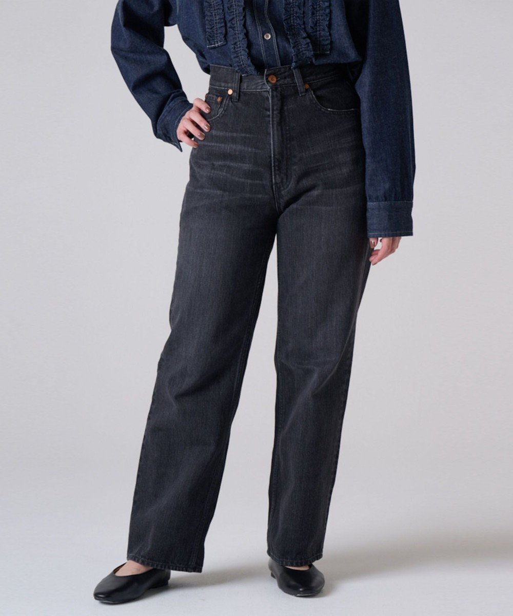 【リポトレンタアンニ/Ripo trenta anni】の【洗える/ブランド人気】HIGH RISE LOOSE BK DENIM PT ハイルーズデニムパンツ ブラック 人気、トレンドファッション・服の通販 founy(ファニー) 　ファッション　Fashion　レディースファッション　Fashion for Women　パンツ　Pants & Trousers　デニムパンツ・ジーンズ・美脚デニム　Denim Jeans & Pants　ヴィンテージ　Vintage Style　洗える　Machine Washable　ストレート　Straight, Straight Cut　デニム　Denim, Jeans Material　人気　Popular, Best Seller　バランス　Balance, Style Balance　ランダム　Random, Irregular　A/W・秋冬　Autumn/Winter　 other-1|ID: prp329100004655245 ipo3291000000033667803
