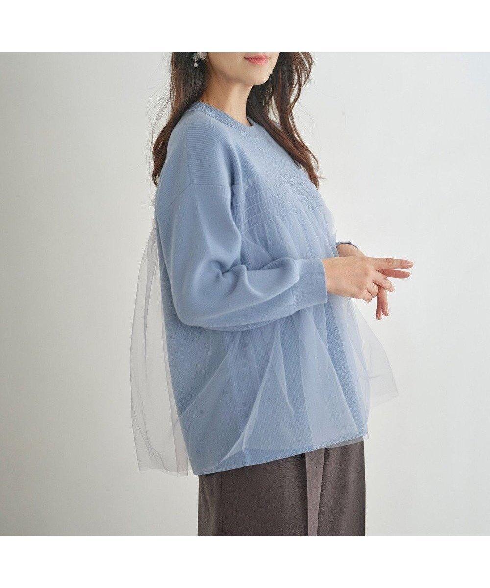 【エニィ スィス/any SiS】の【洗える】ビスチェ風チュールコンビ ニット 人気、トレンドファッション・服の通販 founy(ファニー) ファッション Fashion レディースファッション Fashion for Women トップス・カットソー Cut & Sew Tops ニット Knit Tops & Sweaters ビスチェ Bustiers & Corset Tops / Layered Bustier Style ギャザー Gathered, Ruffled ストレッチ Stretch, Stretchy Fabric セーター Sweater, Knitwear チュール Tulip, Tulip Motif トレンド Trend, Trending Now ドッキング Docking, Mixed Material ビスチェ Bustier, Corset Top フェミニン Feminine, Girly 洗える Machine Washable A/W・秋冬 Autumn/Winter other-1|ID: prp329100004655318 ipo3291000000034297268