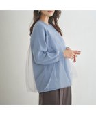 【エニィ スィス/any SiS】の【洗える】ビスチェ風チュールコンビ ニット ライトブルー|ID: prp329100004655318 ipo3291000000035710840
