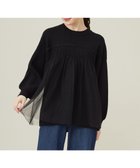 【エニィ スィス/any SiS】の【洗える】ビスチェ風チュールコンビ ニット ブラック|ID: prp329100004655318 ipo3291000000035710843