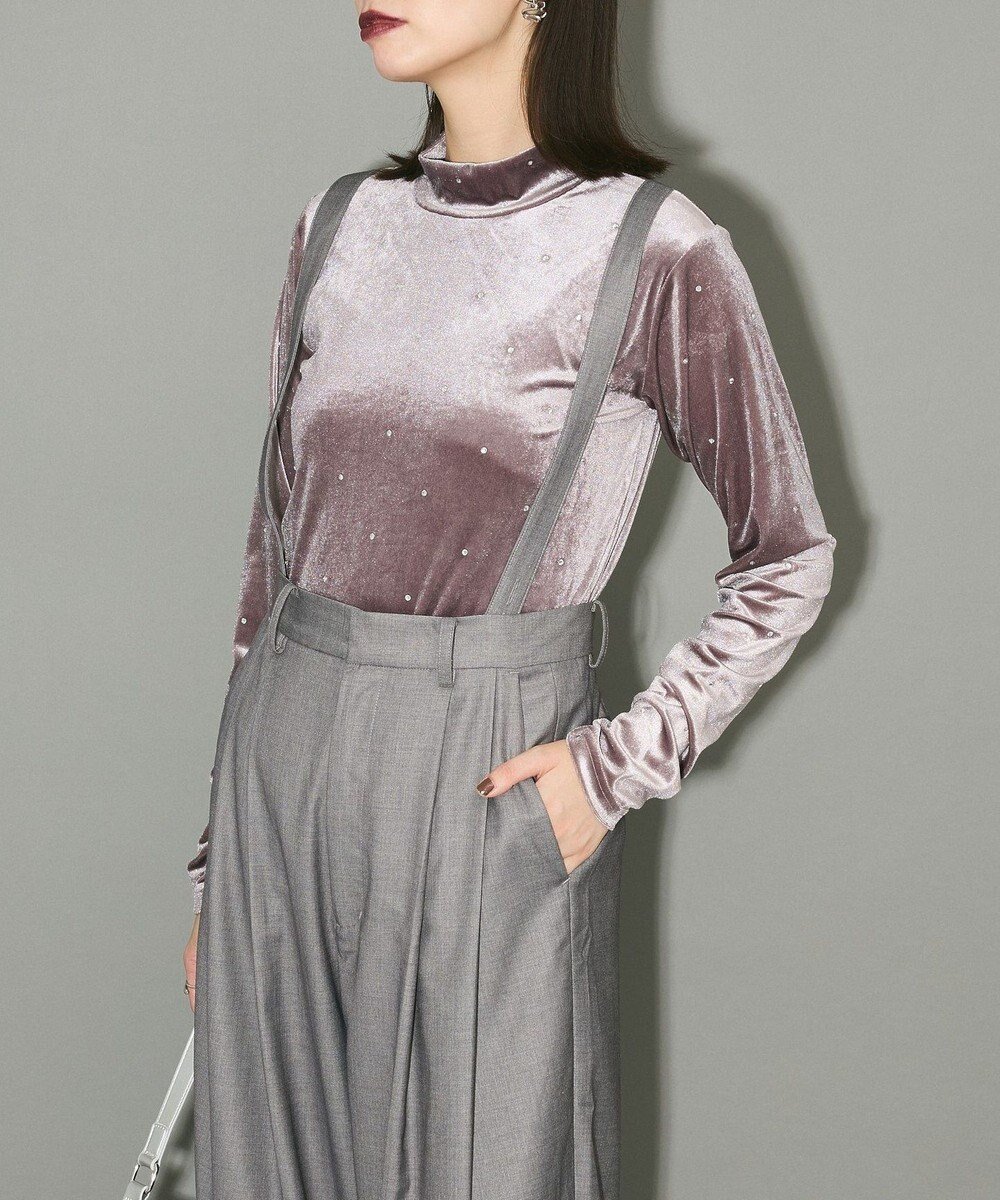 【グリーンパークス/Green Parks】のラインストーンハイネックトップス 人気、トレンドファッション・服の通販 founy(ファニー) ファッション Fashion レディースファッション Fashion for Women トップス・カットソー Cut & Sew Tops シャツ・ブラウス・オフィスカジュアル Elegant Blouses & Button-Ups ロングTシャツ・Tシャツ Longline T-Shirts & Tees カットソー・ベーシックTシャツ Cut-and-Sewn Tops / Stretch Tees & Basics インナー Innerwear カットソー Cut and Sewn Top キャミソール Camisole, Spaghetti Strap Top ギャザー Gathered, Ruffled サロペット Overalls, Salopette シンプル Simple, Minimal ストレッチ Stretch, Stretchy Fabric ストーン Stone, Gem-Like トレンド Trend, Trending Now ハイネック High Neck, Mock Neck ベロア Velour, Soft Velvet ポケット Pocket, Pocket Detail A/W・秋冬 Autumn/Winter おすすめ Recommended / Our Picks エレガント 上品 Elegant other-1|ID: prp329100004655322 ipo3291000000033668928