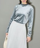 【グリーンパークス/Green Parks】のラインストーンハイネックトップス 人気、トレンドファッション・服の通販 founy(ファニー) ファッション Fashion レディースファッション Fashion for Women トップス・カットソー Cut & Sew Tops シャツ・ブラウス・オフィスカジュアル Elegant Blouses & Button-Ups ロングTシャツ・Tシャツ Longline T-Shirts & Tees カットソー・ベーシックTシャツ Cut-and-Sewn Tops / Stretch Tees & Basics インナー Innerwear カットソー Cut and Sewn Top キャミソール Camisole, Spaghetti Strap Top ギャザー Gathered, Ruffled サロペット Overalls, Salopette シンプル Simple, Minimal ストレッチ Stretch, Stretchy Fabric ストーン Stone, Gem-Like トレンド Trend, Trending Now ハイネック High Neck, Mock Neck ベロア Velour, Soft Velvet ポケット Pocket, Pocket Detail A/W・秋冬 Autumn/Winter おすすめ Recommended / Our Picks エレガント 上品 Elegant thumbnail Blue|ID: prp329100004655322 ipo3291000000033668931