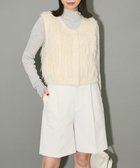 【グリーンパークス/Green Parks】のフェザーニットベスト Off White|ID: prp329100004655326 ipo3291000000033668949