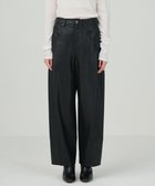 【グレース コンチネンタル/GRACE CONTINENTAL】のクラッシュレザーエッグパンツ ブラック|ID: prp329100004655335 ipo3291000000033669061