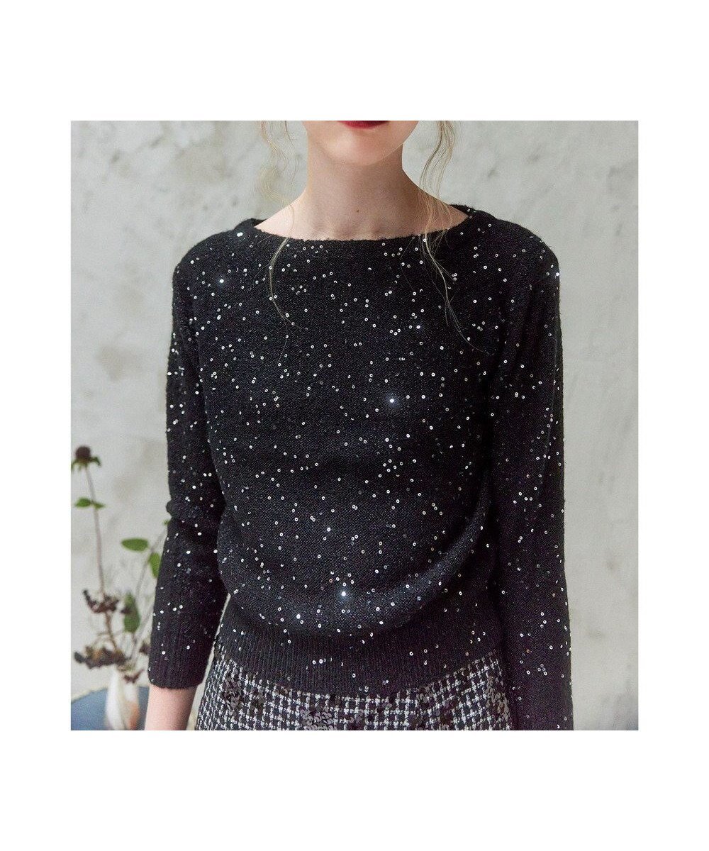 【トッカ/TOCCA】のSNOW SRORM KNIT ニットプルオーバー インテリア・キッズ・メンズ・レディースファッション・服の通販 founy(ファニー) ファッション Fashion レディースファッション Fashion for Women トップス・カットソー Cut & Sew Tops ニット Knit Tops & Sweaters カジュアルプルオーバー・ニットトップス Pullovers & Knit Tops / Casual Pullovers 2024年 2024 2024-2025秋冬・A/W Autumn/Winter 2024–25 AW24–25 冬 Winter / This Winter コンパクト Compact, Small Size スパンコール Sequins, Sequin Embellishment セーター Sweater, Knitwear A/W・秋冬 Autumn/Winter ブラック系|ID: prp329100004655338 ipo3291000000033669075