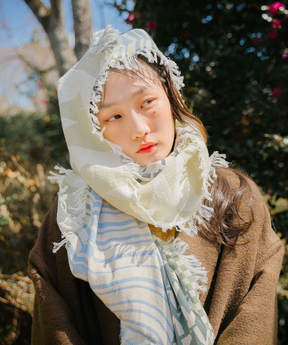 【ポルス/POLS】の【やわらかな綿100%/洗える】meadow モヒカンストール 人気、トレンドファッション・服の通販 founy(ファニー) 　ファッション　Fashion　レディースファッション　Fashion for Women　洗える　Machine Washable　ショール　Shawl, Wrap　ストール　Stole, Wrap　ファブリック　Fabric, Textile　フリンジ　Fringe, Tassel　A/W・秋冬　Autumn/Winter　S/S・春夏　SS, Spring/Summer, Warm Season　夏　Summer　 other-1|ID: prp329100004655342 ipo3291000000033669120