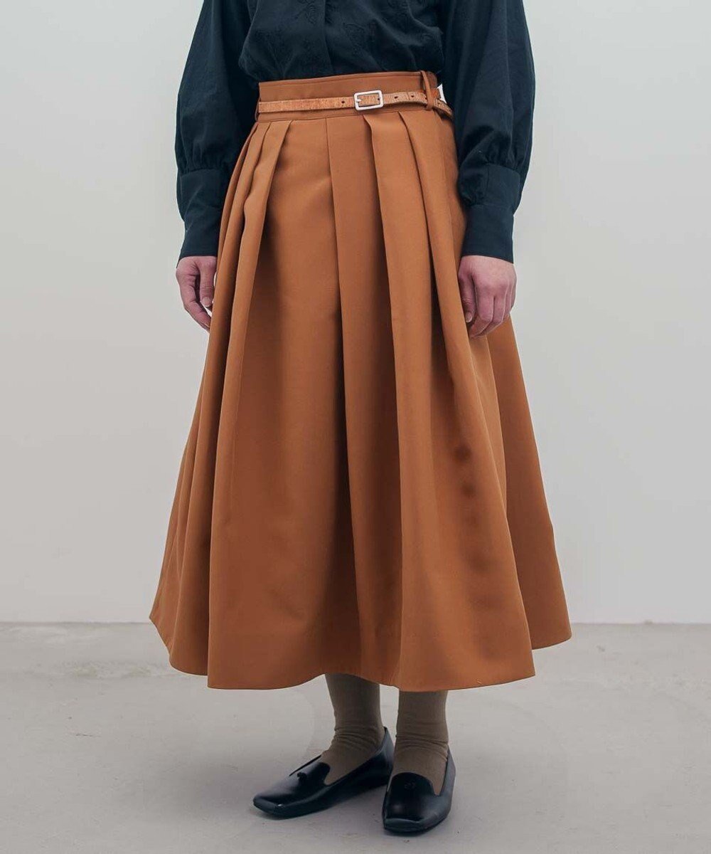 【ムーク/muuc】のトリプルクロス タックフレアスカート|軽くてふっくらした三重織り生地・セットアップ可能 インテリア・キッズ・メンズ・レディースファッション・服の通販 founy(ファニー) ファッション Fashion レディースファッション Fashion for Women セットアップ Matching Sets スカート・ミニ/ミディ/マキシ Skirts / Mini, Midi & Maxi Skirts スカート Skirts Aライン・フレアスカート A-Line & Flared Skirts キャンバス Canvas, Canvas Fabric ジャケット Jacket, Outerwear ストレッチ Stretch, Stretchy Fabric セットアップ Set-Up, Coordinated Outfit トリプル Triple, Three Layers 手編み Hand-Knitted, Handmade Knit パターン Pattern, Design Print ポケット Pocket, Pocket Detail A/W・秋冬 Autumn/Winter S/S・春夏 SS, Spring/Summer, Warm Season 再入荷 Restock / Back in Stock 夏 Summer ブラウン|ID: prp329100004655351 ipo3291000000033669178