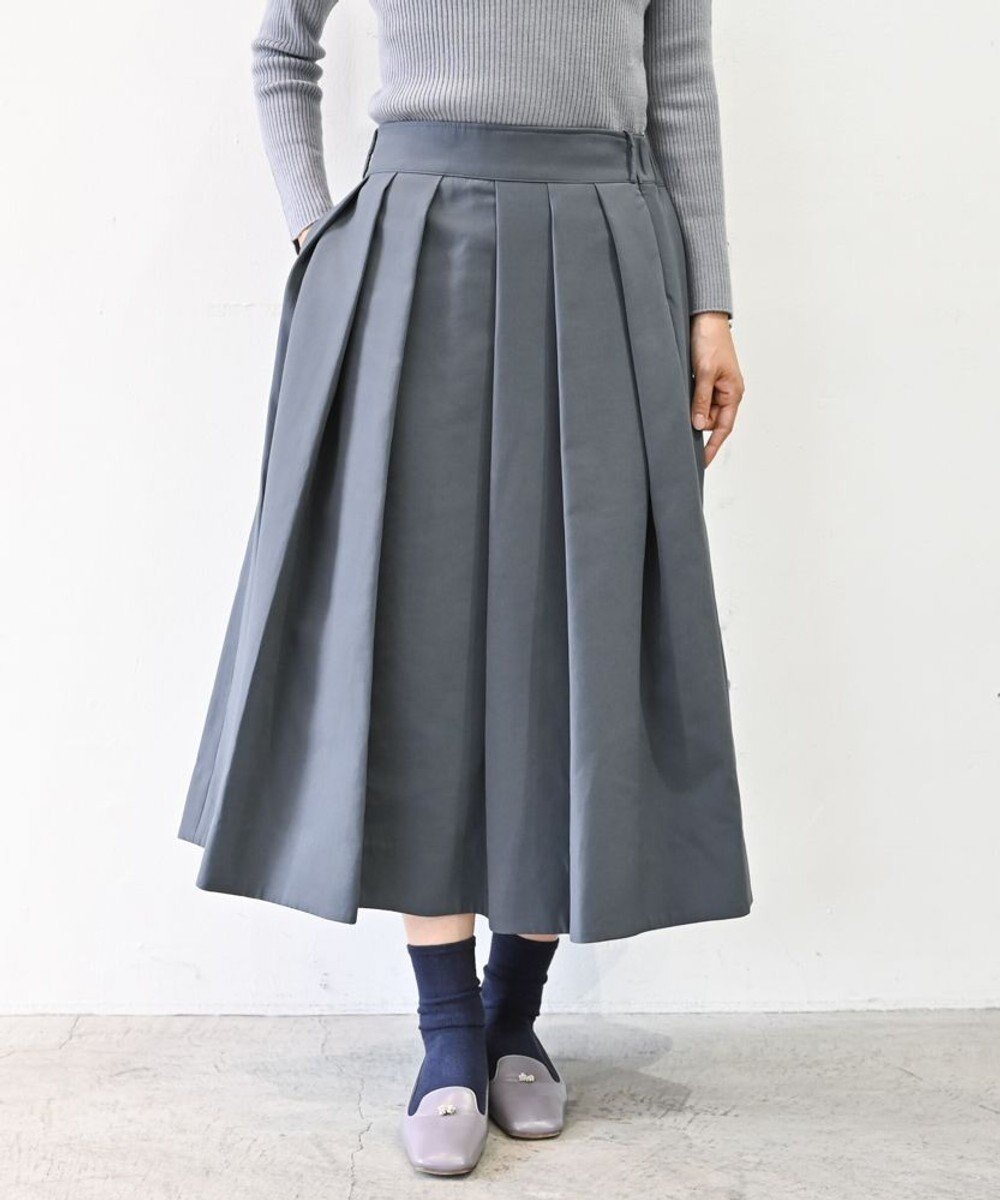 【ムーク/muuc】のトリプルクロス タックフレアスカート|軽くてふっくらした三重織り生地・セットアップ可能 インテリア・キッズ・メンズ・レディースファッション・服の通販 founy(ファニー) ファッション Fashion レディースファッション Fashion for Women セットアップ Matching Sets スカート・ミニ/ミディ/マキシ Skirts / Mini, Midi & Maxi Skirts スカート Skirts Aライン・フレアスカート A-Line & Flared Skirts キャンバス Canvas, Canvas Fabric ジャケット Jacket, Outerwear ストレッチ Stretch, Stretchy Fabric セットアップ Set-Up, Coordinated Outfit トリプル Triple, Three Layers 手編み Hand-Knitted, Handmade Knit パターン Pattern, Design Print ポケット Pocket, Pocket Detail A/W・秋冬 Autumn/Winter S/S・春夏 SS, Spring/Summer, Warm Season 再入荷 Restock / Back in Stock 夏 Summer グレー|ID: prp329100004655351 ipo3291000000033669180