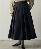 【ムーク/muuc】のトリプルクロス タックフレアスカート|軽くてふっくらした三重織り生地・セットアップ可能 ブラック|ID: prp329100004655351 ipo3291000000034675828