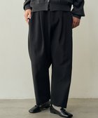 【ムーク/muuc】のトリプルクロス タックパンツ|軽くてふっくらした三重織り生地・セットアップ可能 ブラック|ID: prp329100004655352 ipo3291000000034568403