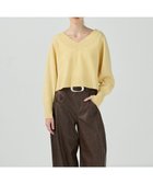 【グレース コンチネンタル/GRACE CONTINENTAL】のVネックラムニットトップ イエロー|ID: prp329100004655356 ipo3291000000033669198