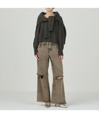 【グレース コンチネンタル/GRACE CONTINENTAL】のVネックラムニットトップ ブラウン|ID: prp329100004655356 ipo3291000000033669199