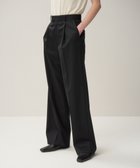 【エイトン/ATON】のCOMPACT WOOL ストレートパンツ BLACK|ID: prp329100004655370 ipo3291000000033669289